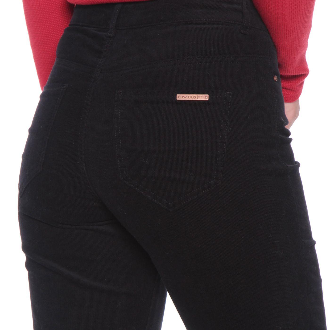 Pantalon Recto Tiro Alto Pretina Basica Un Boton-5