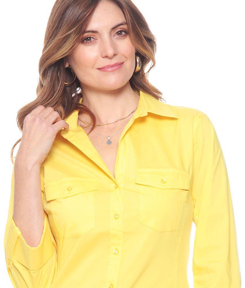 Blusa Manga Larga Con Aplicacion De Rib En Costado-0