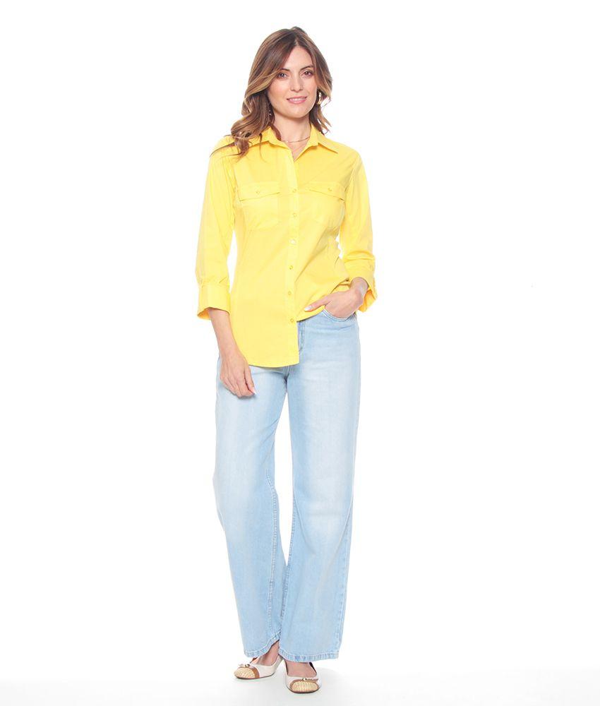 Blusa Manga Larga Con Aplicacion De Rib En Costado-5