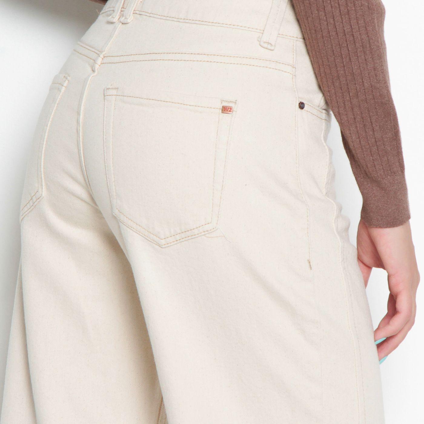 Jeans Wide Tiro Medio Pretina Un Boton-5