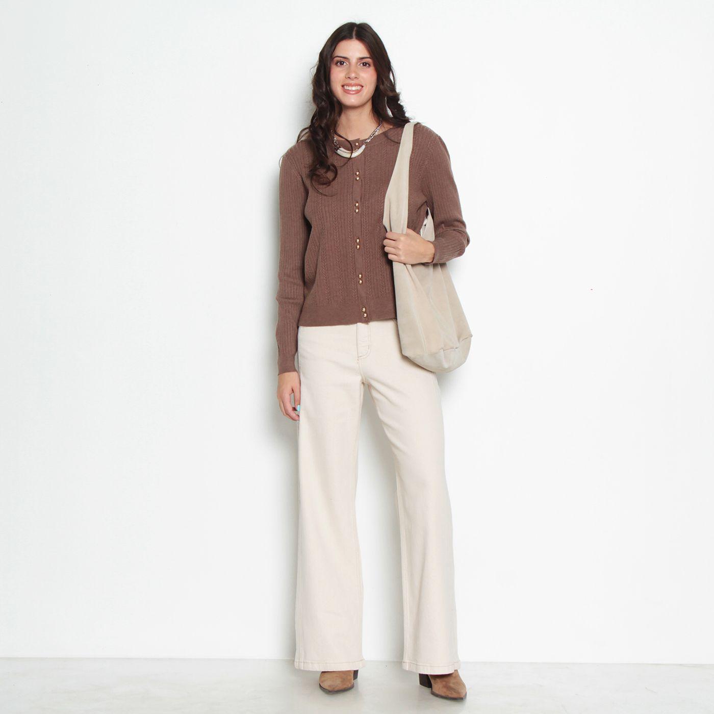 Jeans Wide Tiro Medio Pretina Un Boton-6