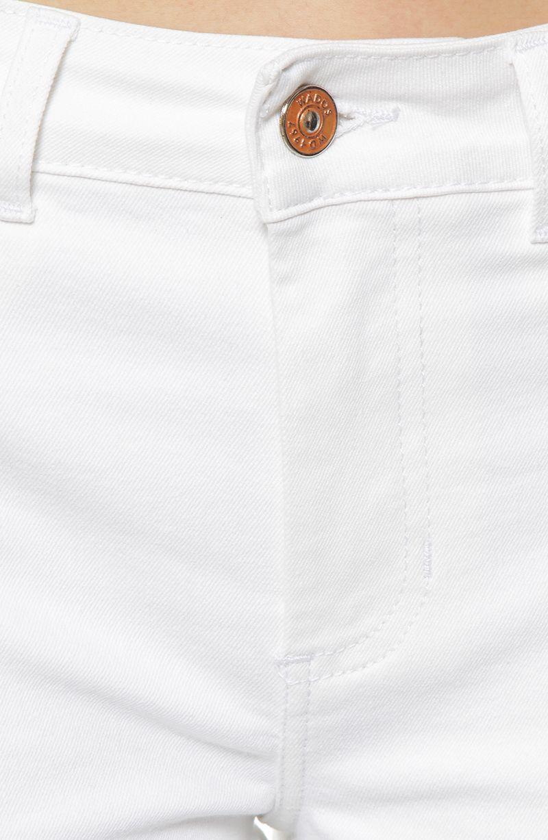 Jeans Flare Tiro Alto Push Up Pretina Basica Boton-7
