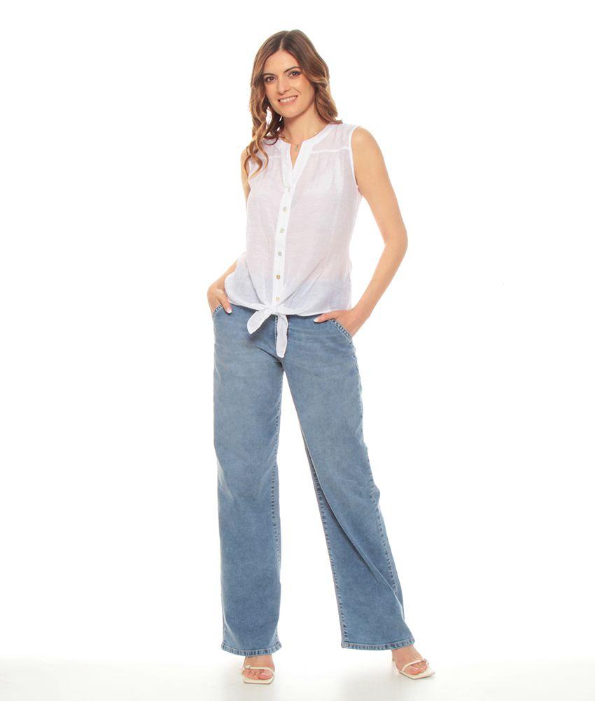 Blusa Sin Manga Solida-3