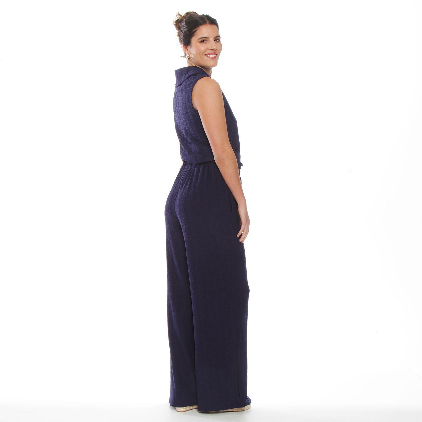 Conjunto Blusa Sin Manga Y Pantalon Wide Leg-2