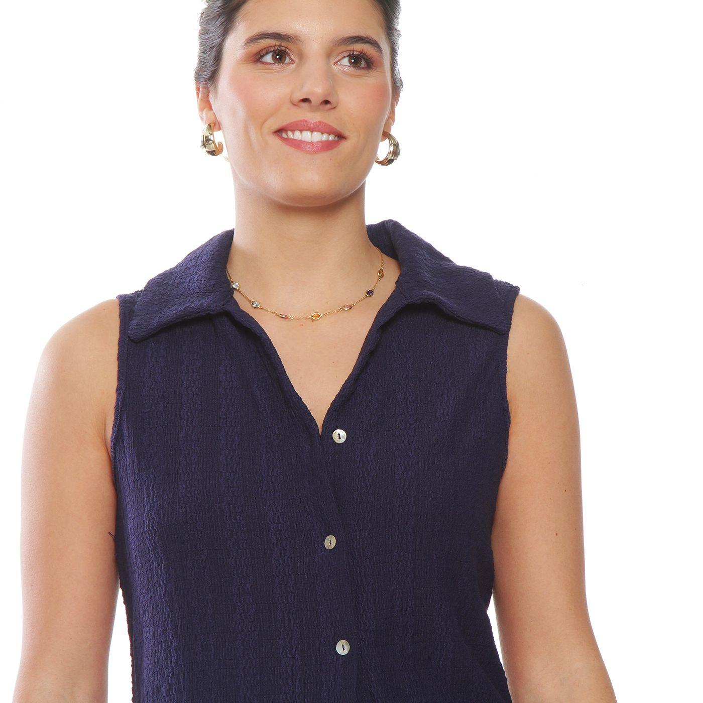 Conjunto Blusa Sin Manga Y Pantalon Wide Leg-3