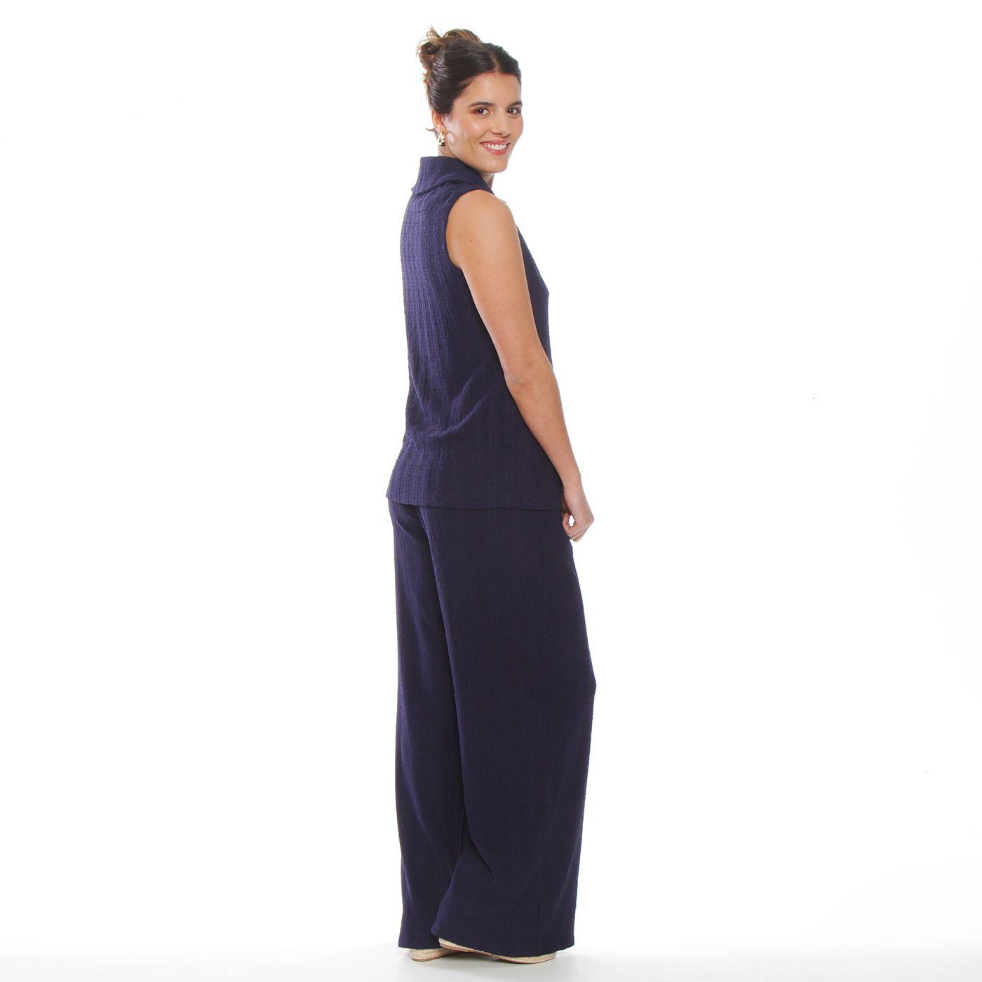 Conjunto Blusa Sin Manga Y Pantalon Wide Leg-7