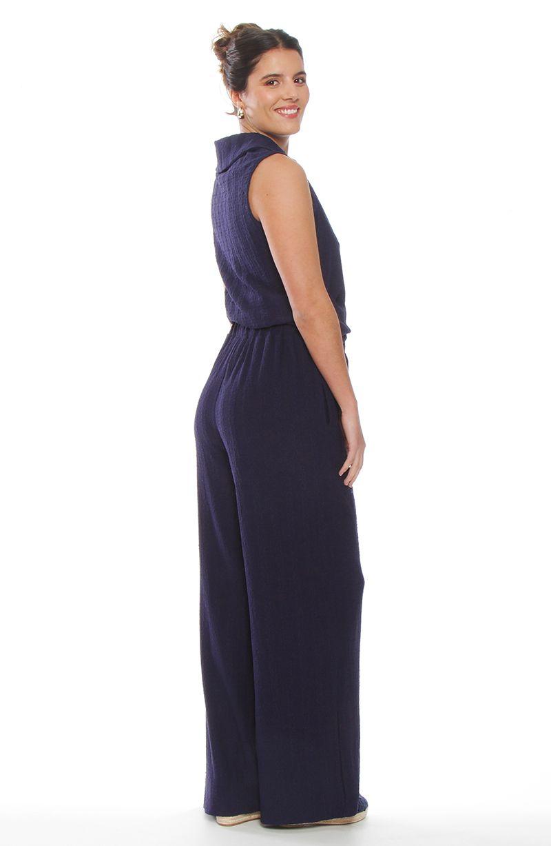 Conjunto Blusa Sin Manga Y Pantalon Wide Leg-5