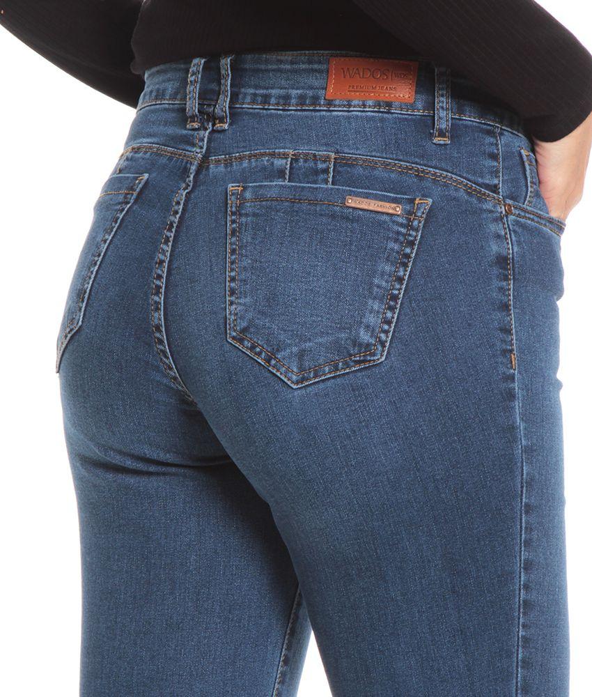 JEANS RECTO TIRO ALTO PUSH UP PRETINA BASICA UN BOTON-6