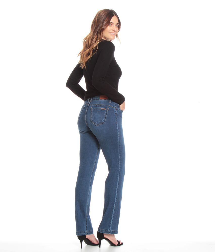 JEANS RECTO TIRO ALTO PUSH UP PRETINA BASICA UN BOTON-7