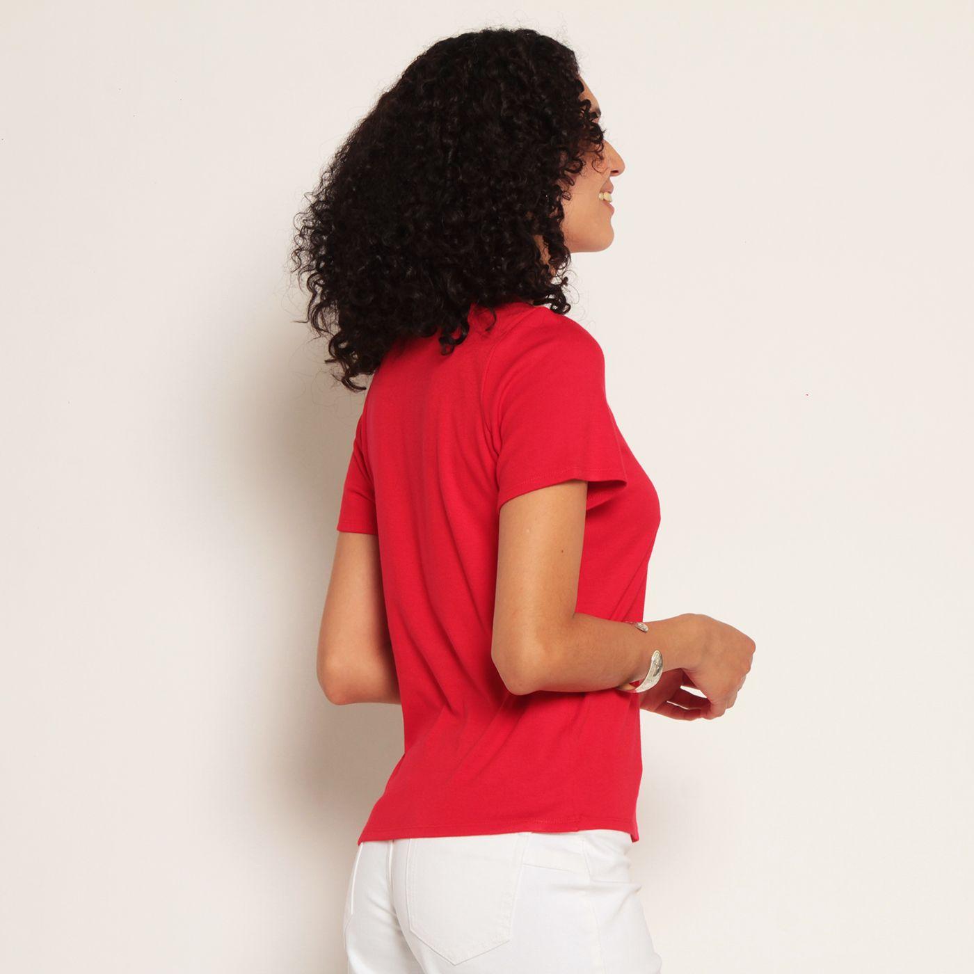 Polera Manga Corta Escote Redondo Con Aplicacion-4