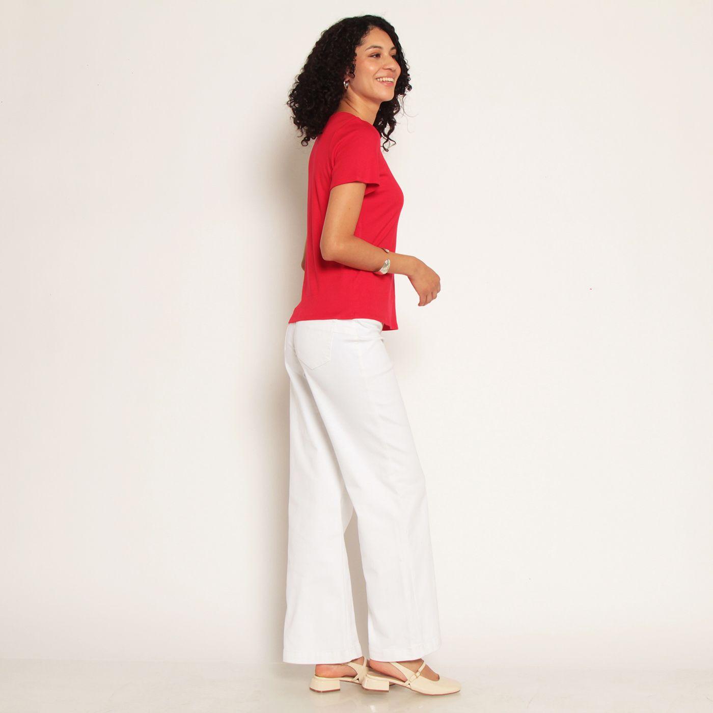 Polera Manga Corta Escote Redondo Con Aplicacion-5