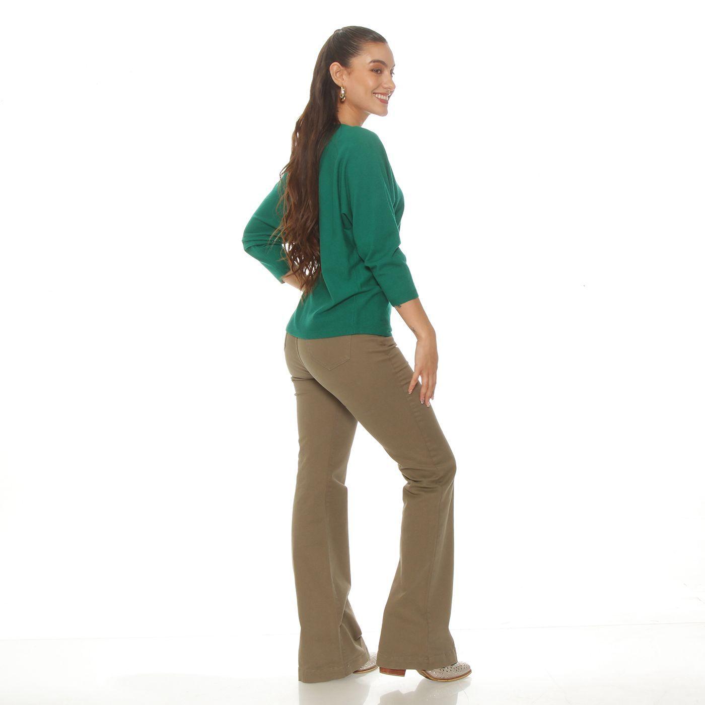 Sweater Manga Larga Con Aplicacion Escote Redondo-5