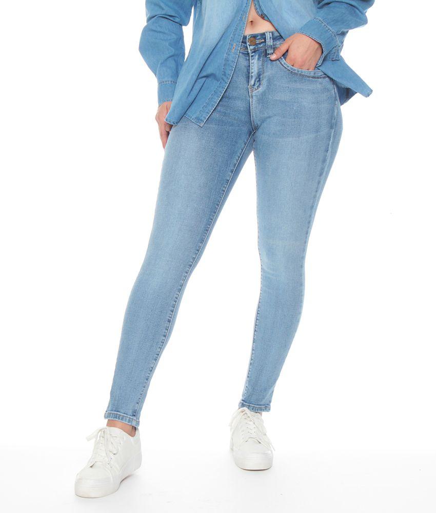 JEANS TIRO ALTO PUSH UP PRETINA BASICA UN BOTON-2