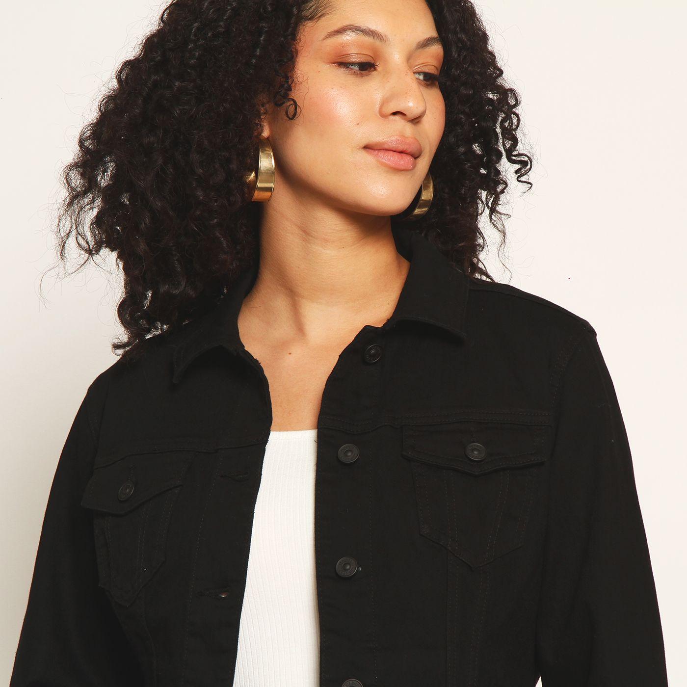 Chaqueta Manga Larga Abotonada En Delantero-2