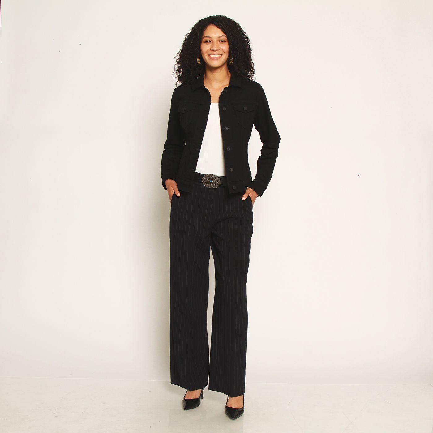 Chaqueta Manga Larga Abotonada En Delantero-3