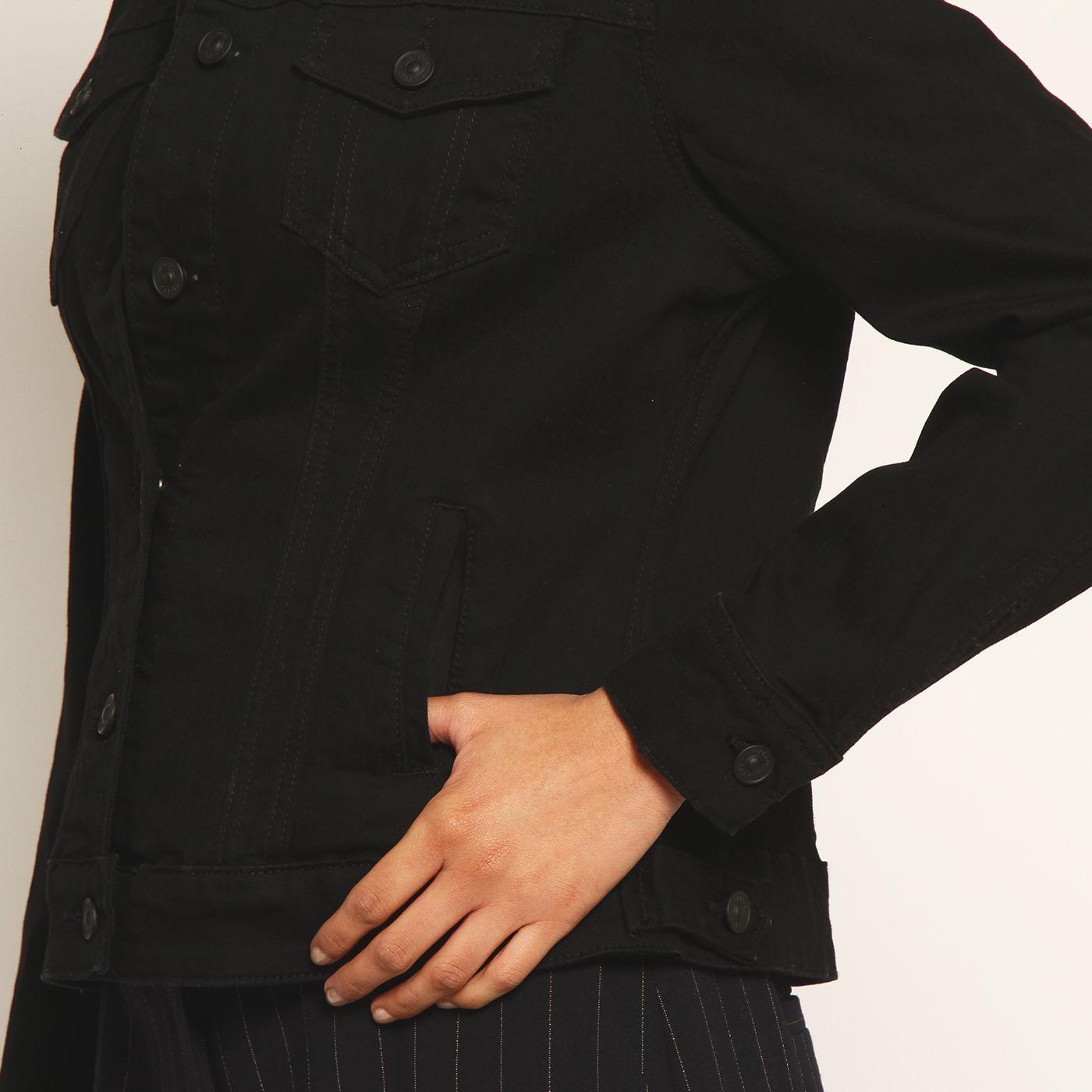 Chaqueta Manga Larga Abotonada En Delantero-4