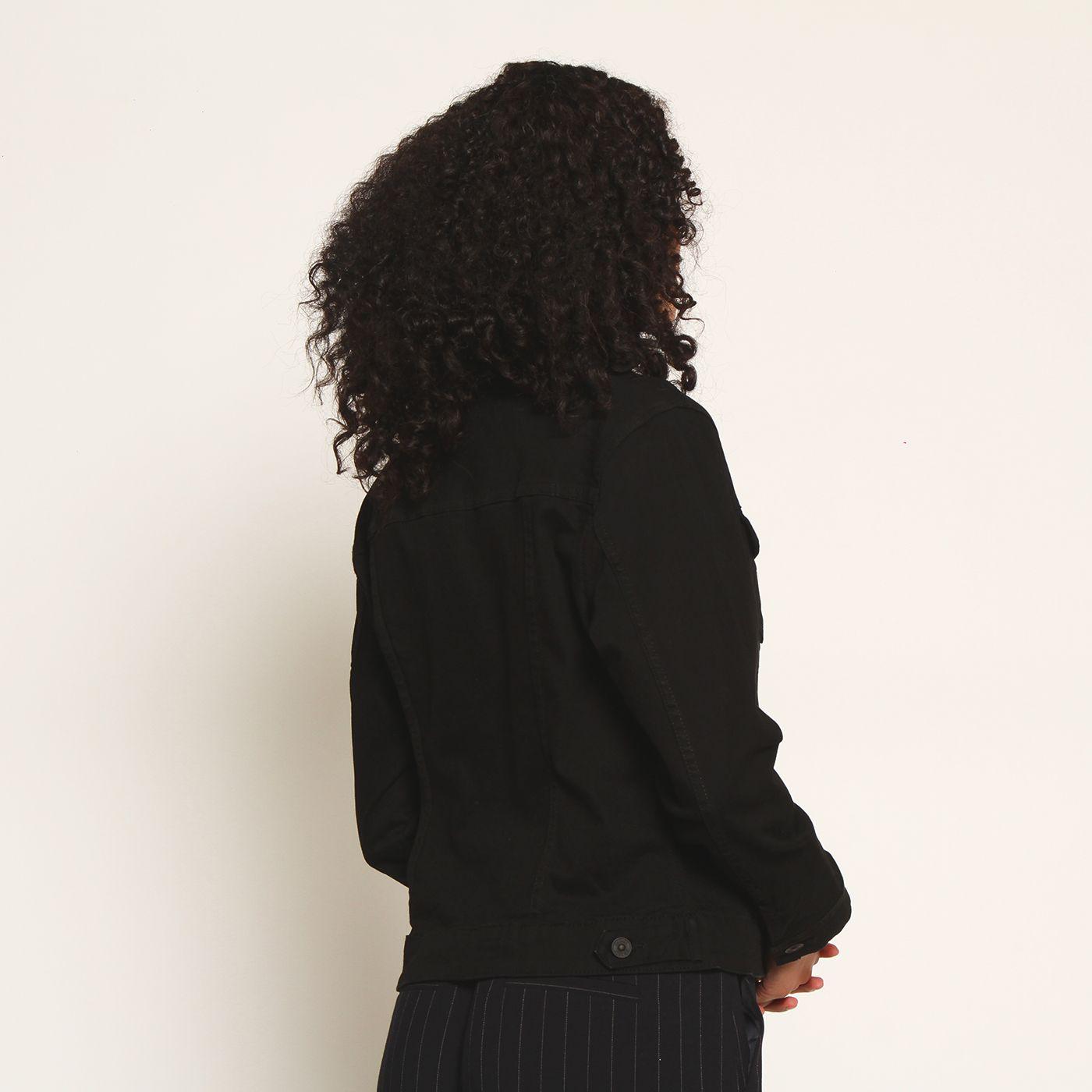 Chaqueta Manga Larga Abotonada En Delantero-5