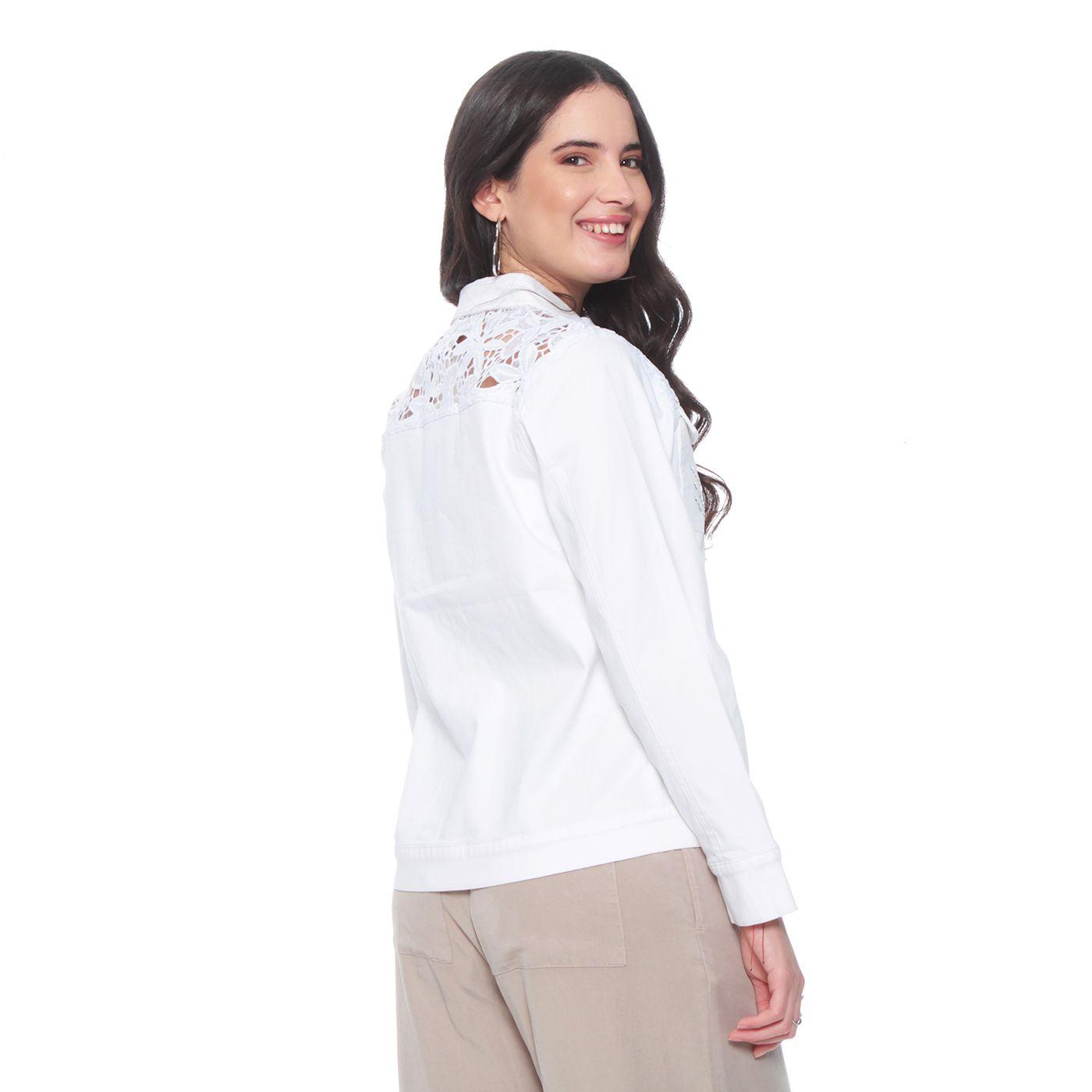Chaqueta Manga Larga Con Aplicacion En Canesu-7