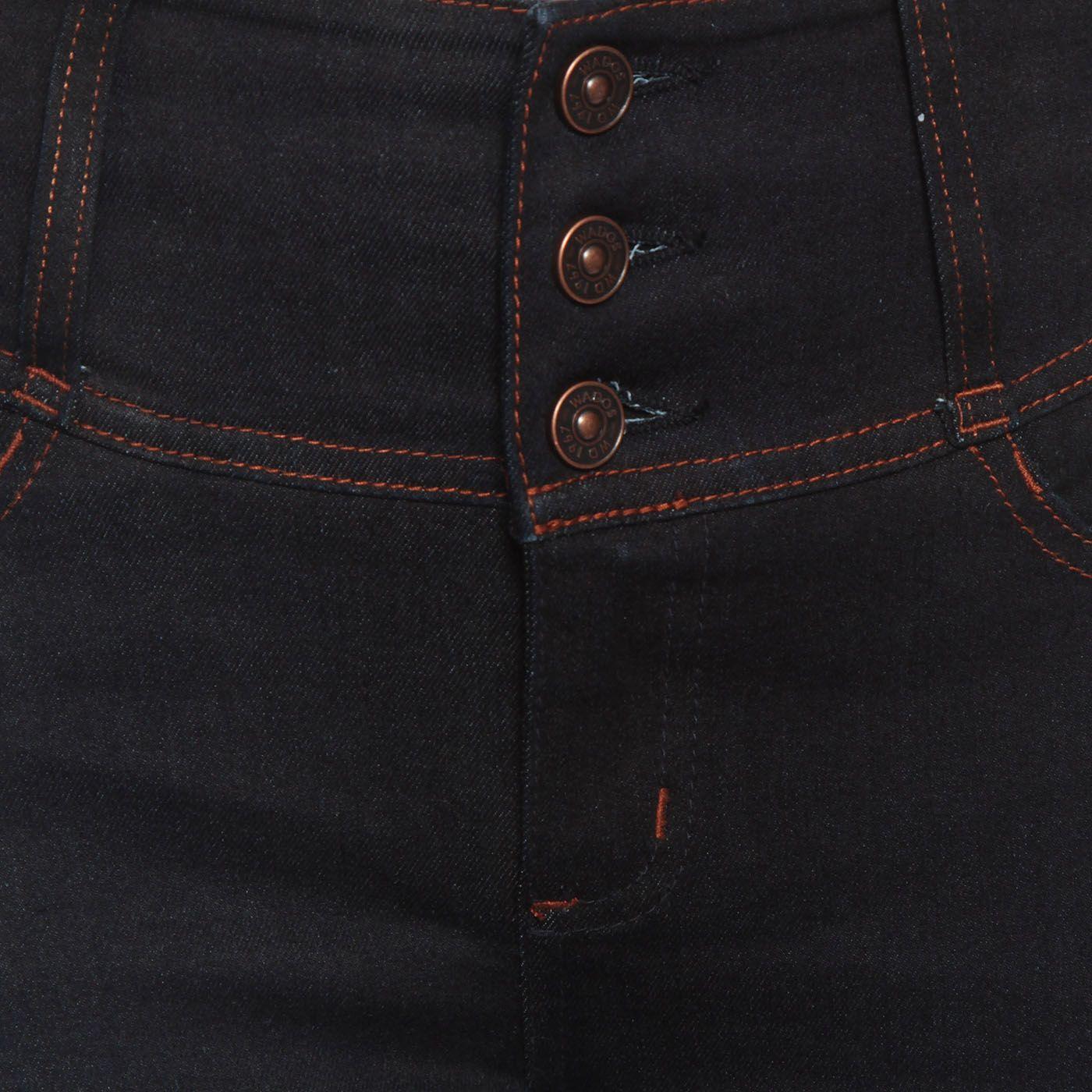 Jeans Escultural Recto Tiro Alto Pretina Alta 3 Botones-5