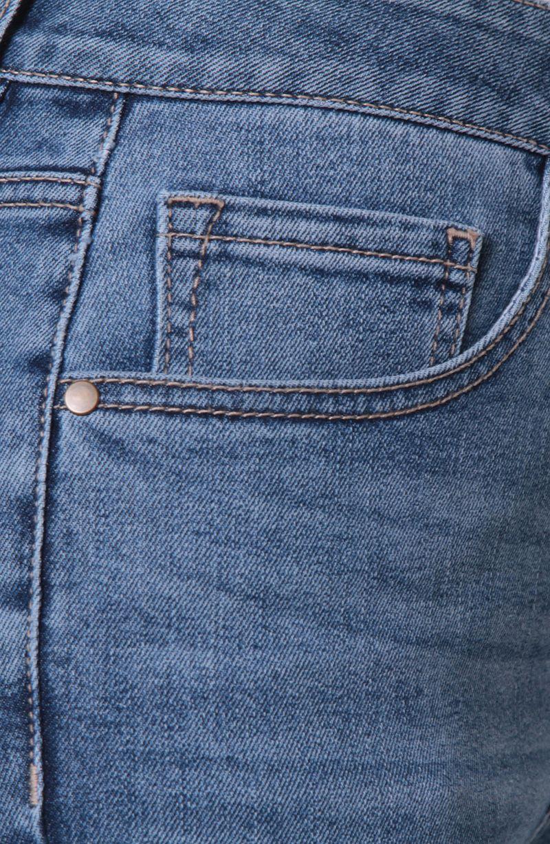 Jeans Recto Tiro  Alto Pretina   Basica 1 Boton-4