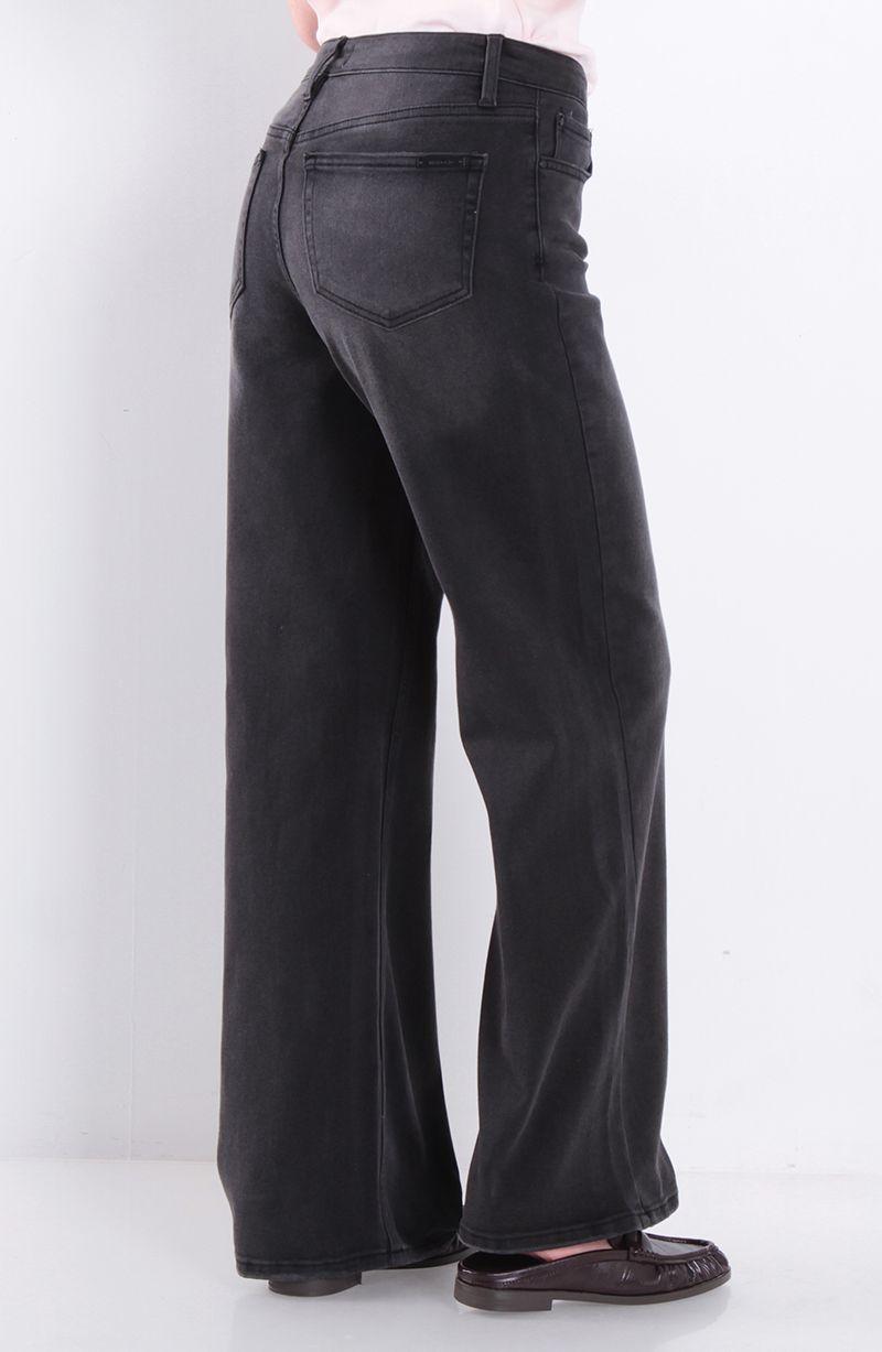 Jeans Wide Leg Ito Alto Pretina Basica 1 Boton-1
