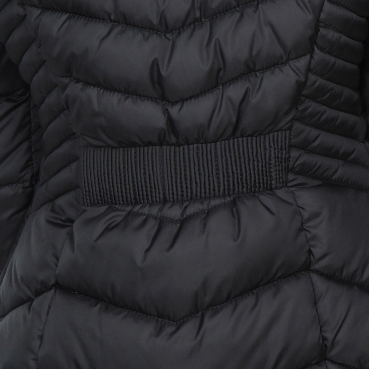 Parka Manga Larga Con Piel En Capucha Y Bolsillos Con Cierres-9