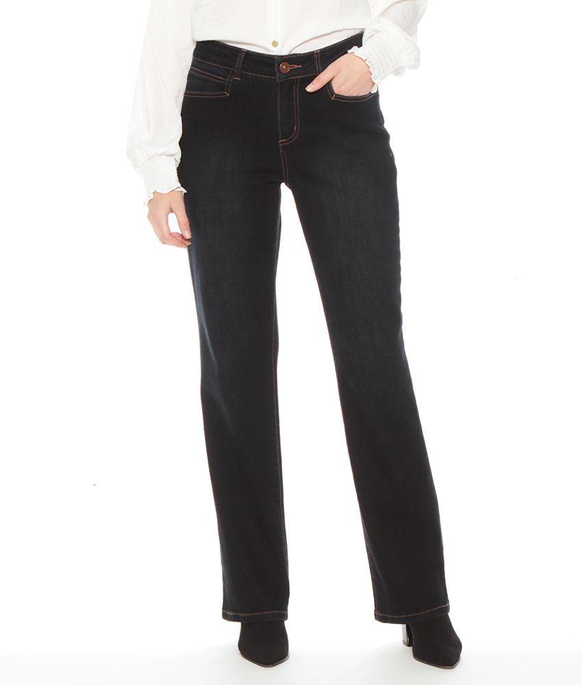 Jeans Recto Clasico Tiro Alto   Pretina B?sica 1 Boton-3