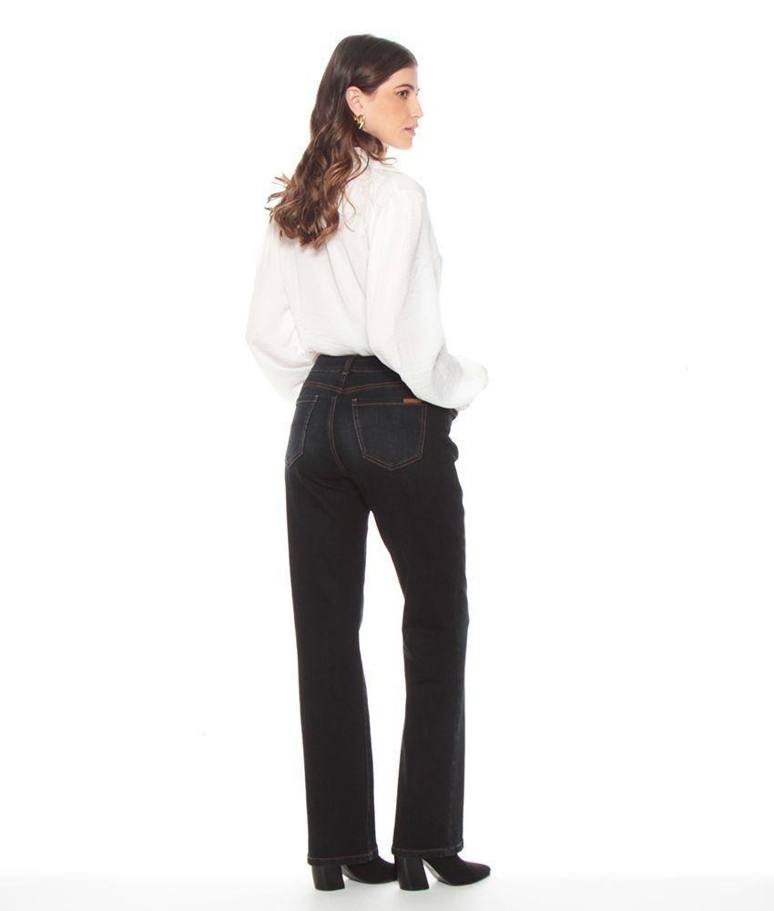 Jeans Recto Clasico Tiro Alto   Pretina B?sica 1 Boton-6