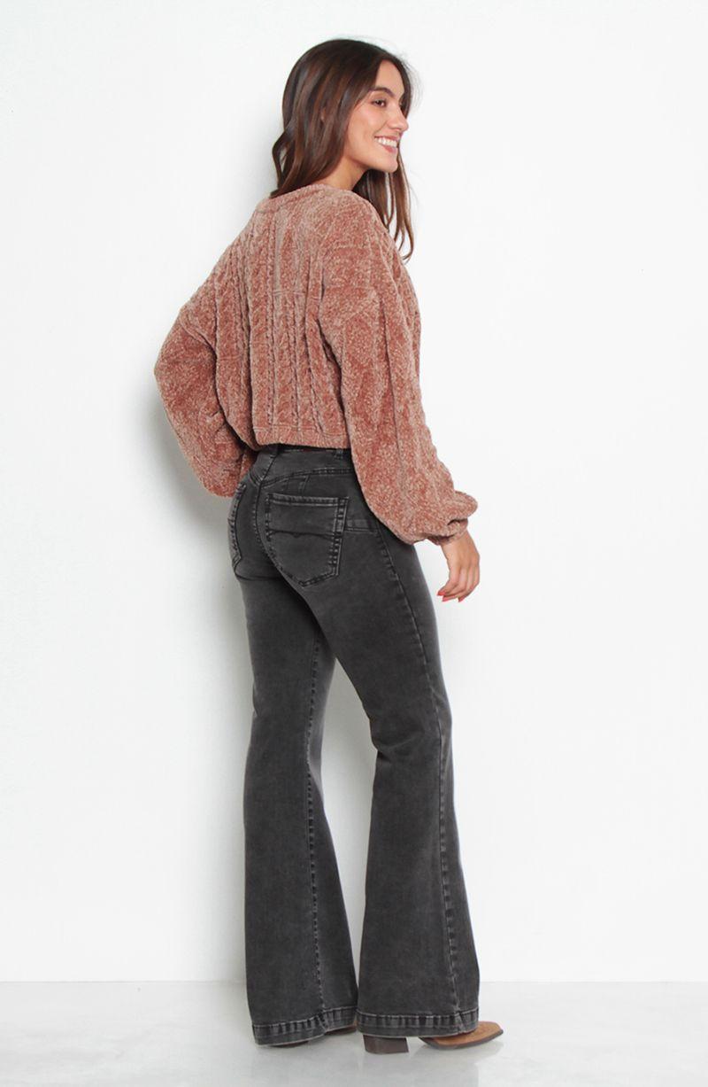 Sweater Chenille Manga Larga Escote Redondo-7