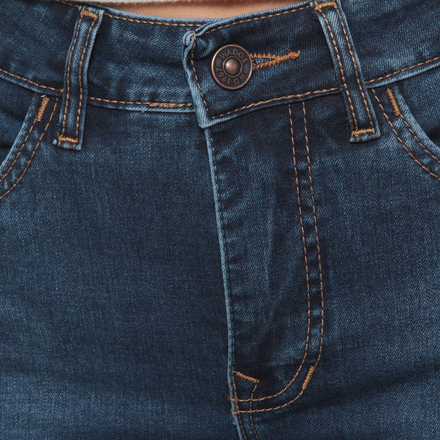 Jeans 1 Boton Slim Tiro Alto Pretina Basica-8