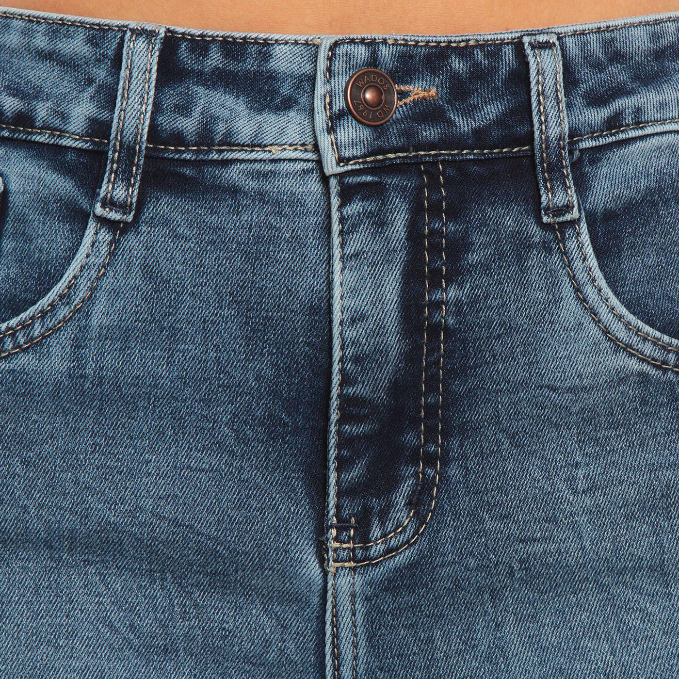 Jeans Wide Leg Tiro Alto Pretina Basica Basta Despegada-5