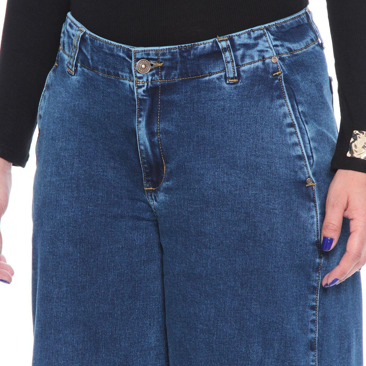 Jeans Wide Leg Tiro Medio Pretina Interna 1 Boton-1