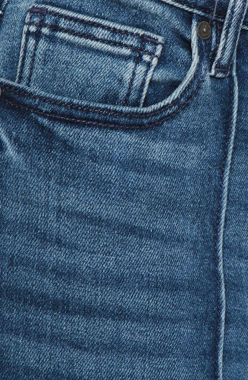 Jeans Wide  Leg Tiro Alto Pretina    Basica 1 Boton-4