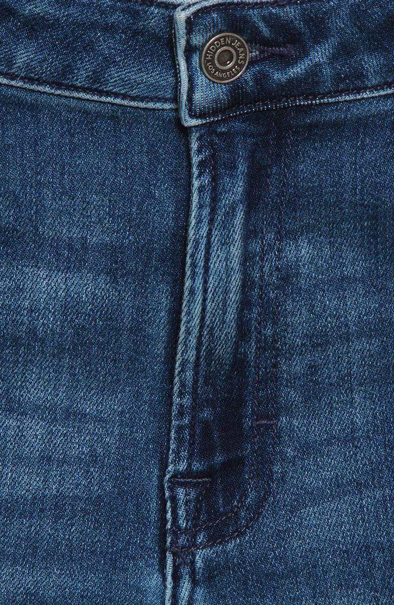 Jeans Wide  Leg Tiro Alto Pretina    Basica 1 Boton-5