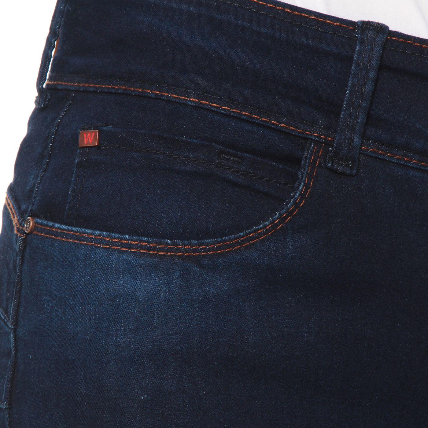 Jeans Recto Tiro Alto Pretina 2 Botones Push Up-5