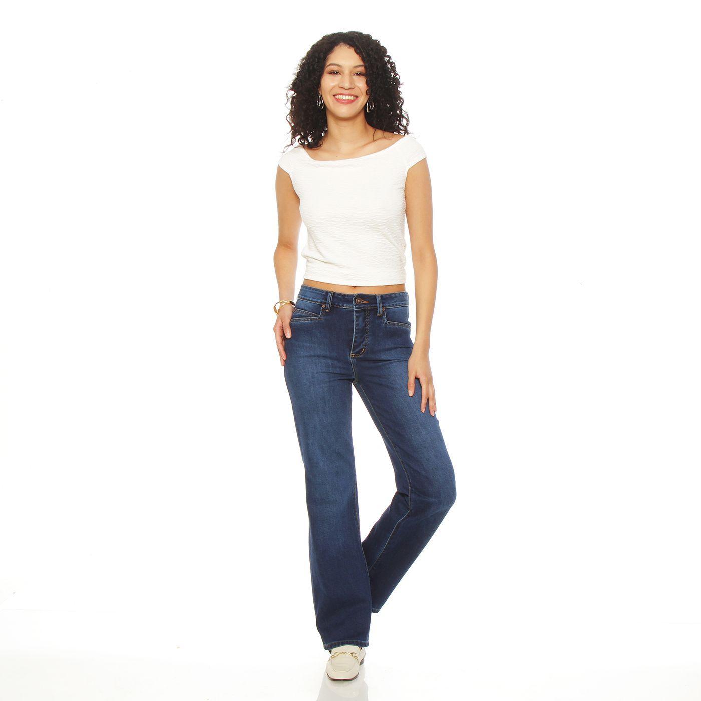 Jeans  Recto  Tiro Alto Pretina  Basica 1 Boton-3