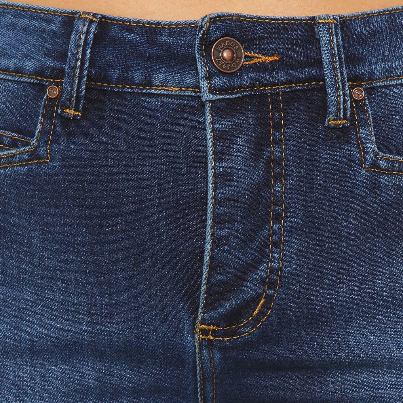 Jeans  Recto  Tiro Alto Pretina  Basica 1 Boton-7