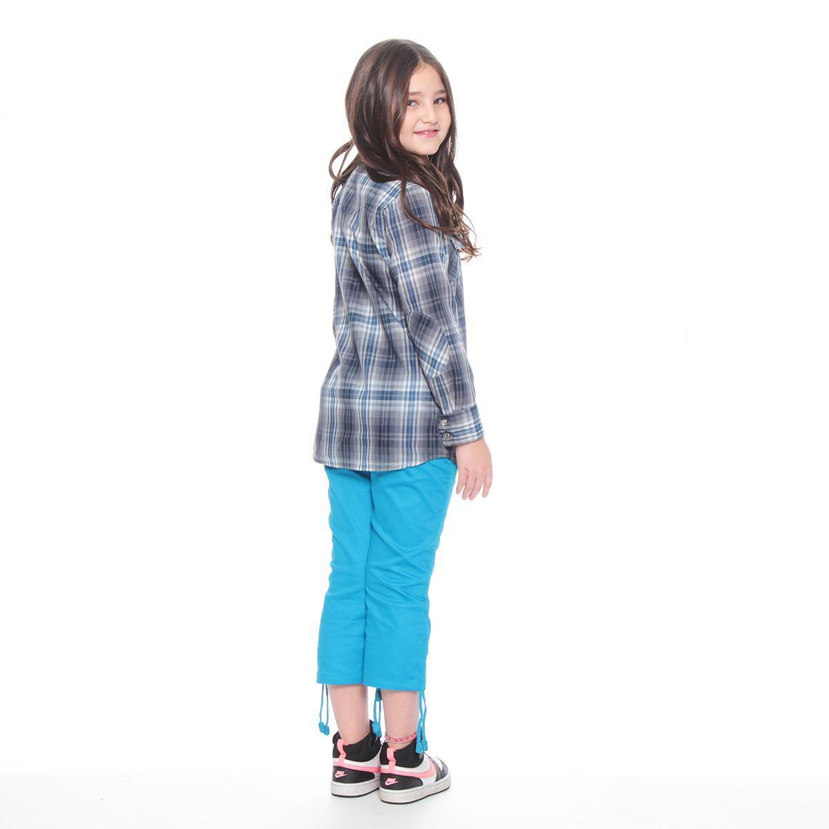 BLUSA INFANTIL ESCOCES  CON DOBLE BOLSILLO-6