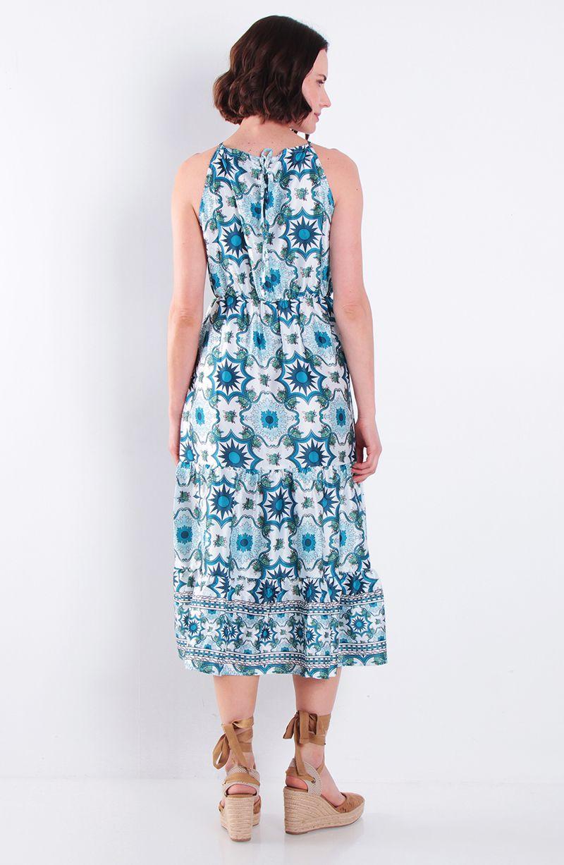 Vestido Sin Manga Escote Halter-1