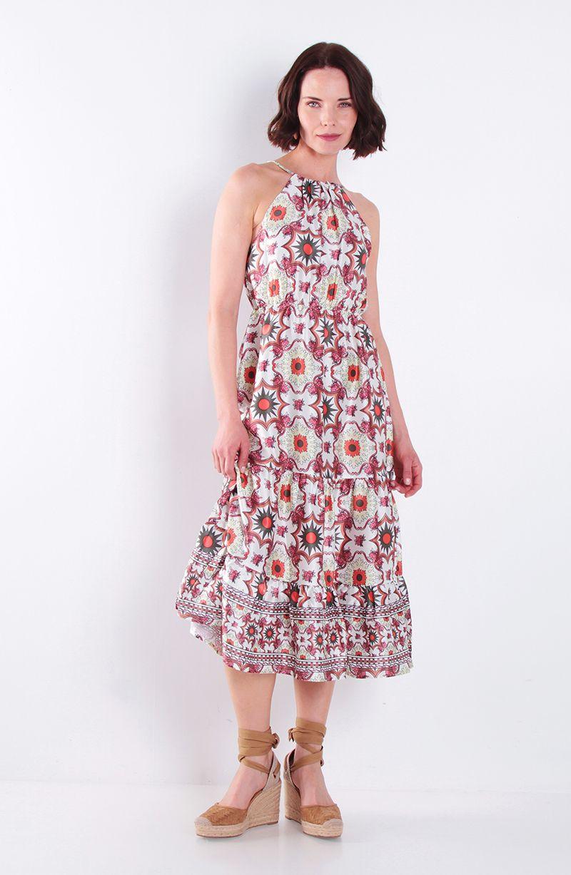 Vestido Sin Manga Escote Halter-0