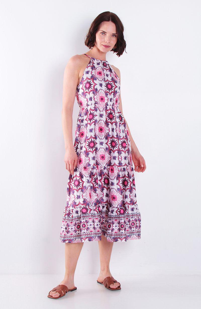 Vestido Sin Manga Escote Halter-0