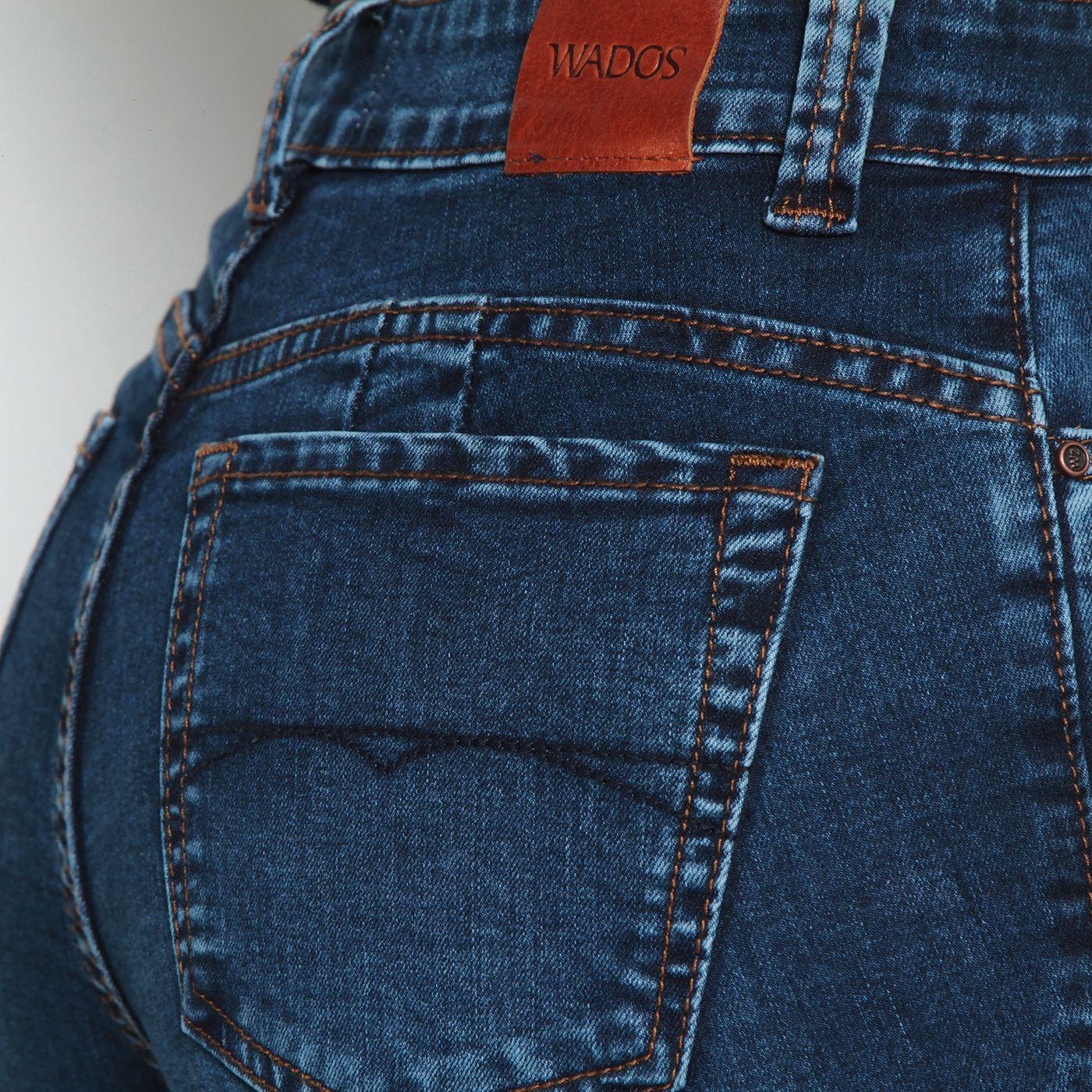 Jeans Recto Tiro Alto Un Boton   Push In Push Up Bota Recta-5