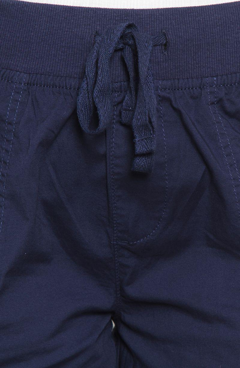 Pantalon Crop Recto Tiro Alto Pretina Elasticada Con Lazo En Cintura-3