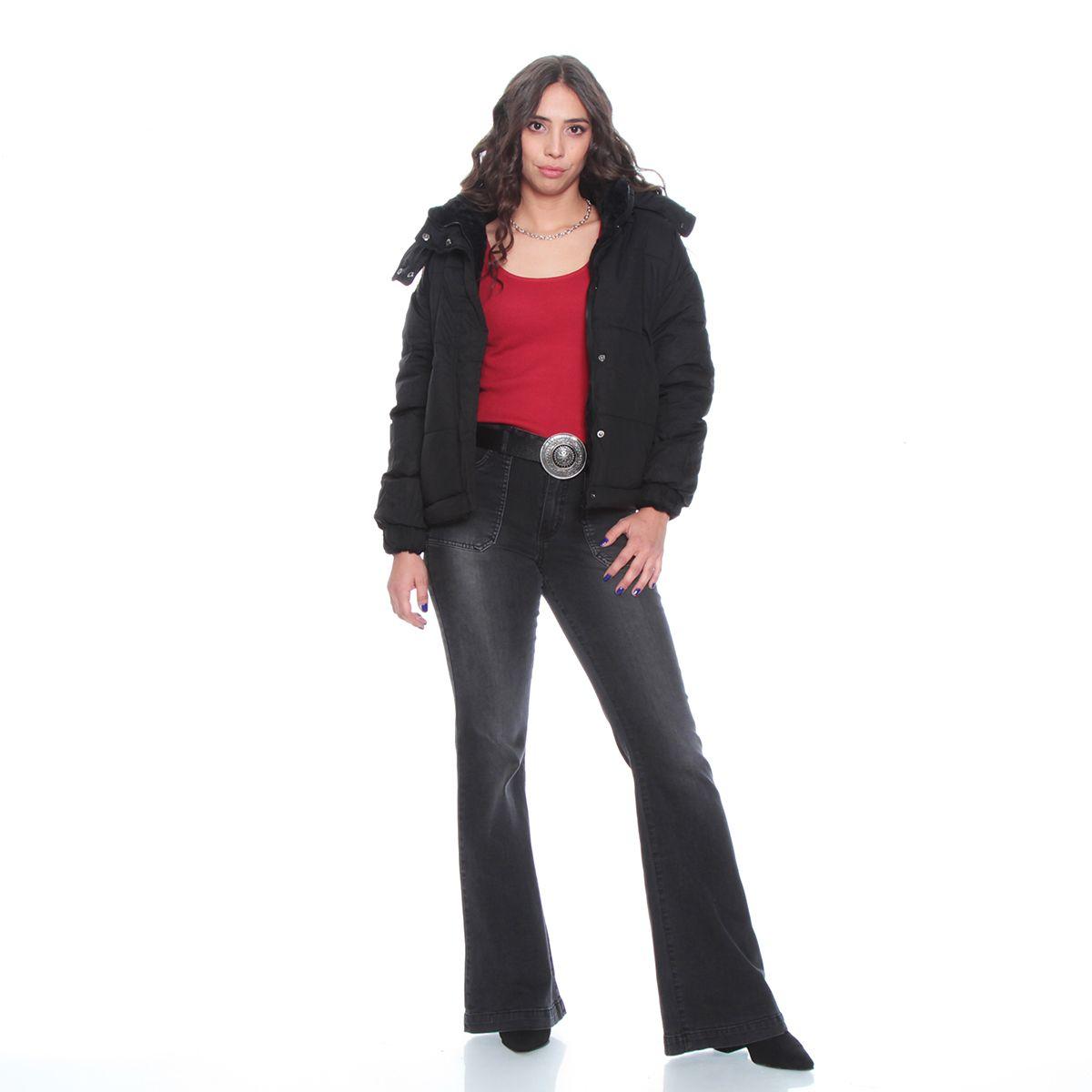 Parka Manga Larga Reversible Con Capucha Y Piel Sintetica-5
