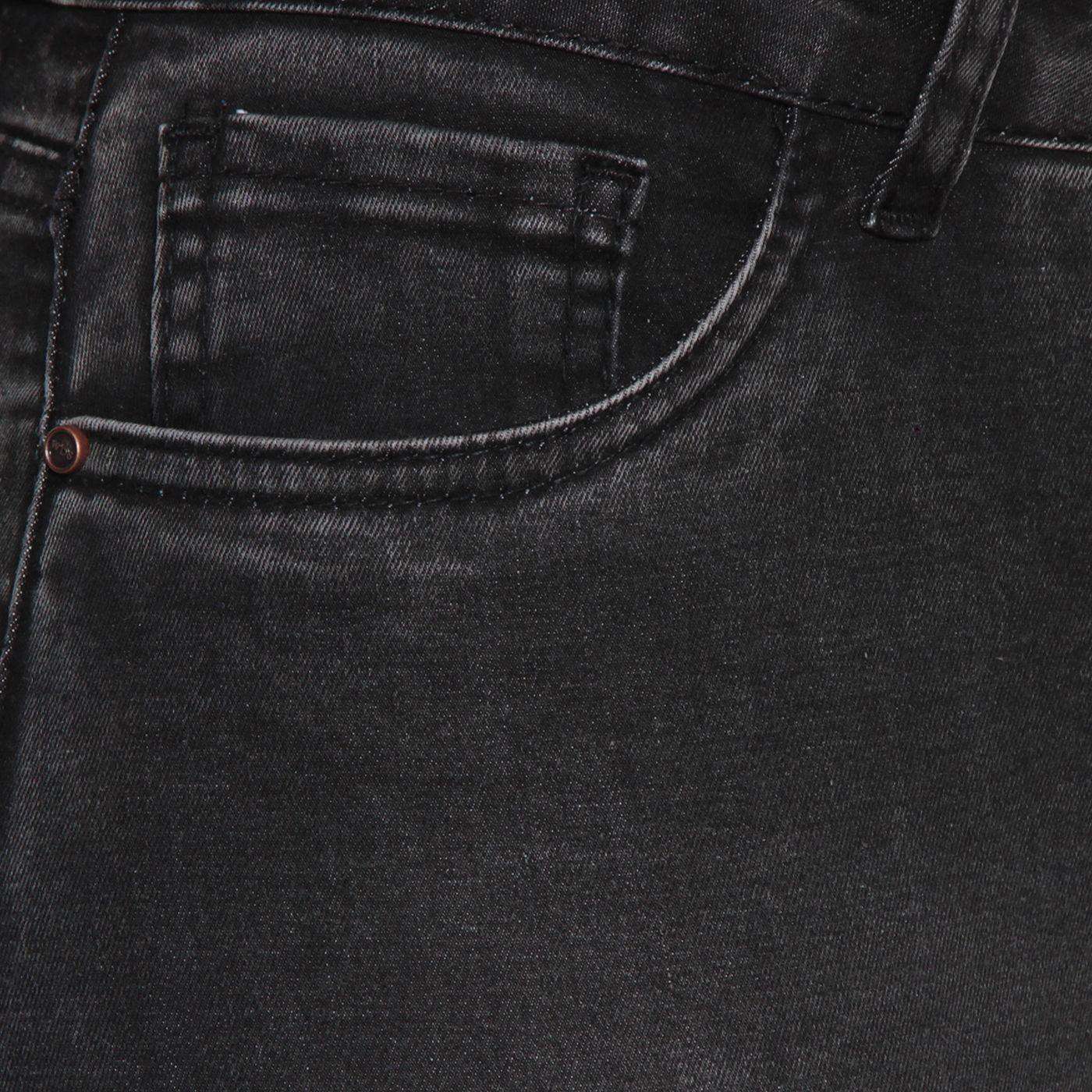 Jeans Tiro Bajo Flare Pretina Un Boton-2