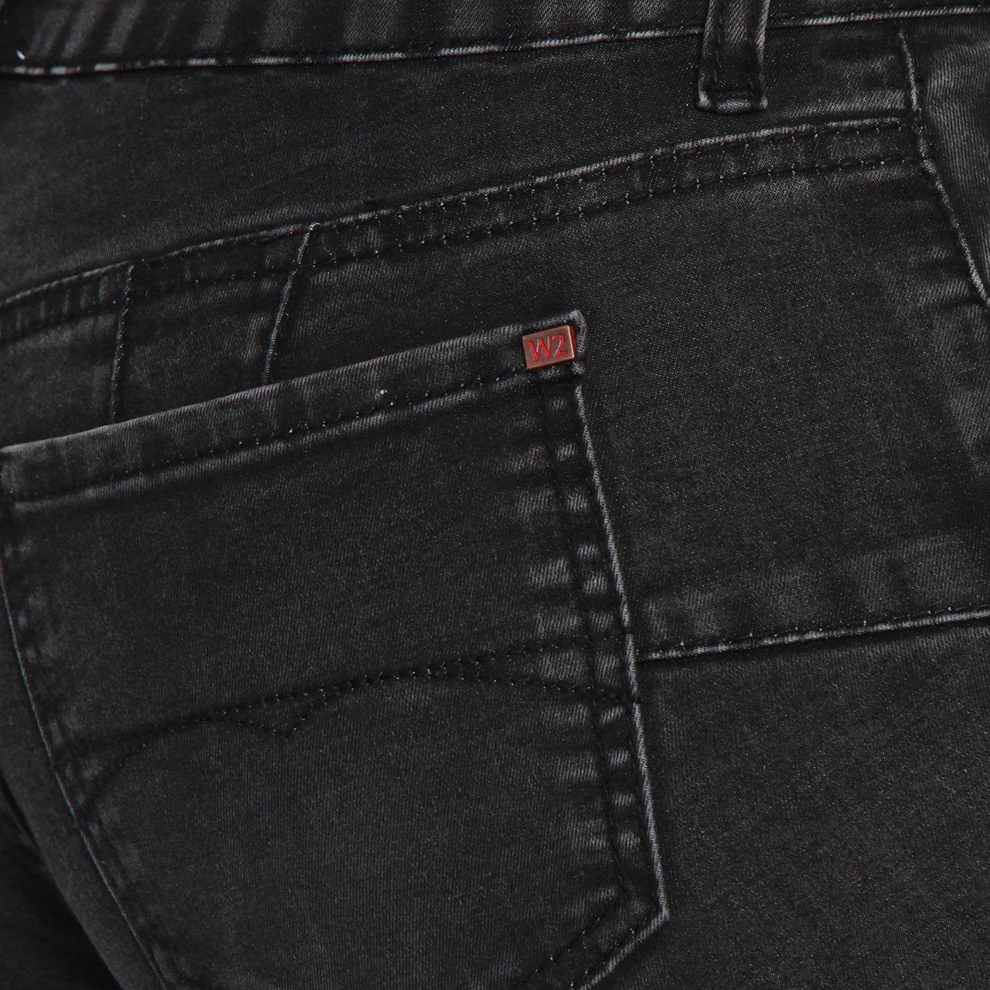 Jeans Tiro Bajo Flare Pretina Un Boton-3