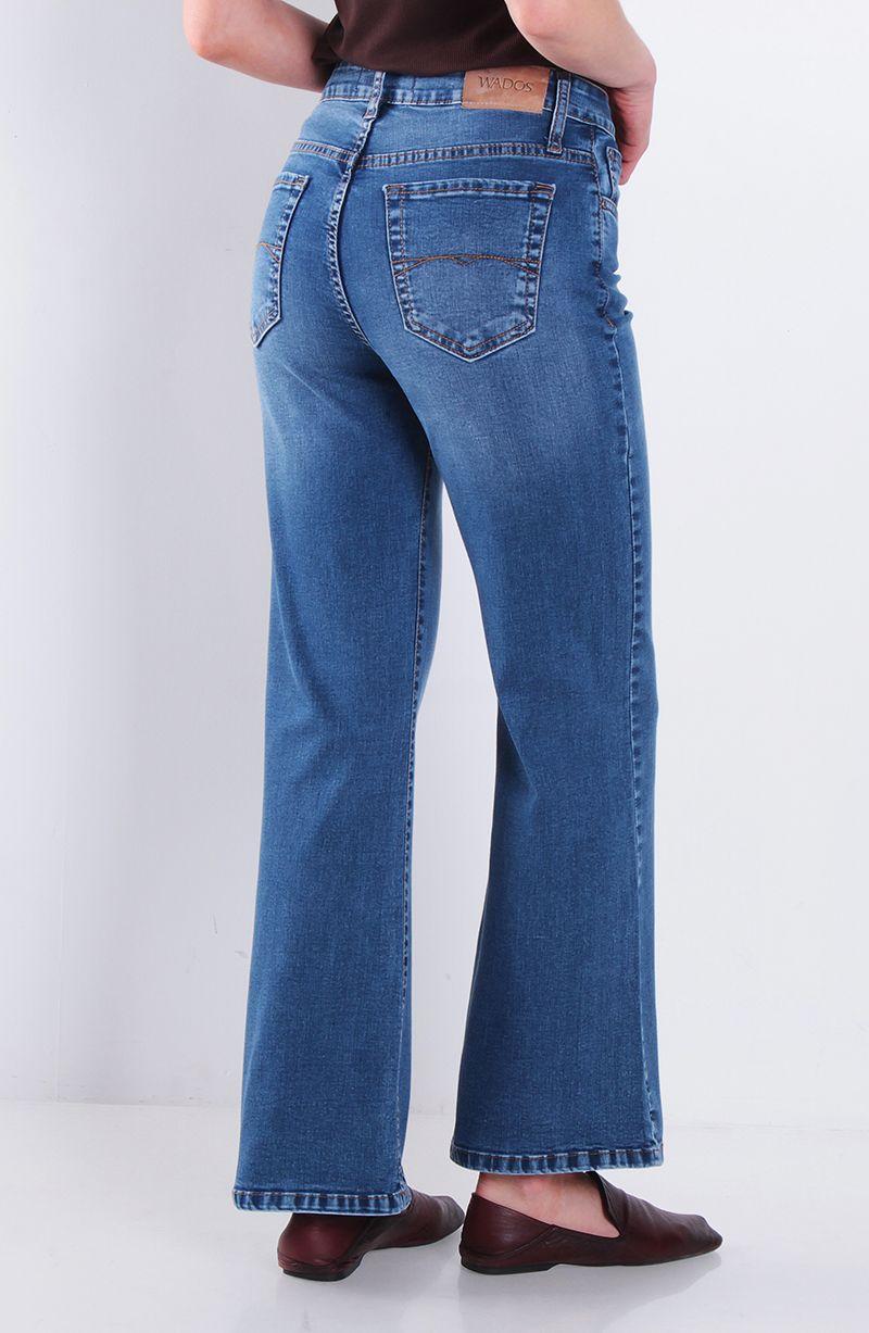 Jeans Recto Tiro Alto Pretina Basica Un Boton-3