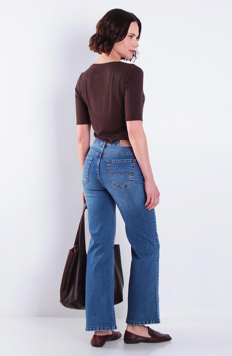 Jeans Recto Tiro Alto Pretina Basica Un Boton-4