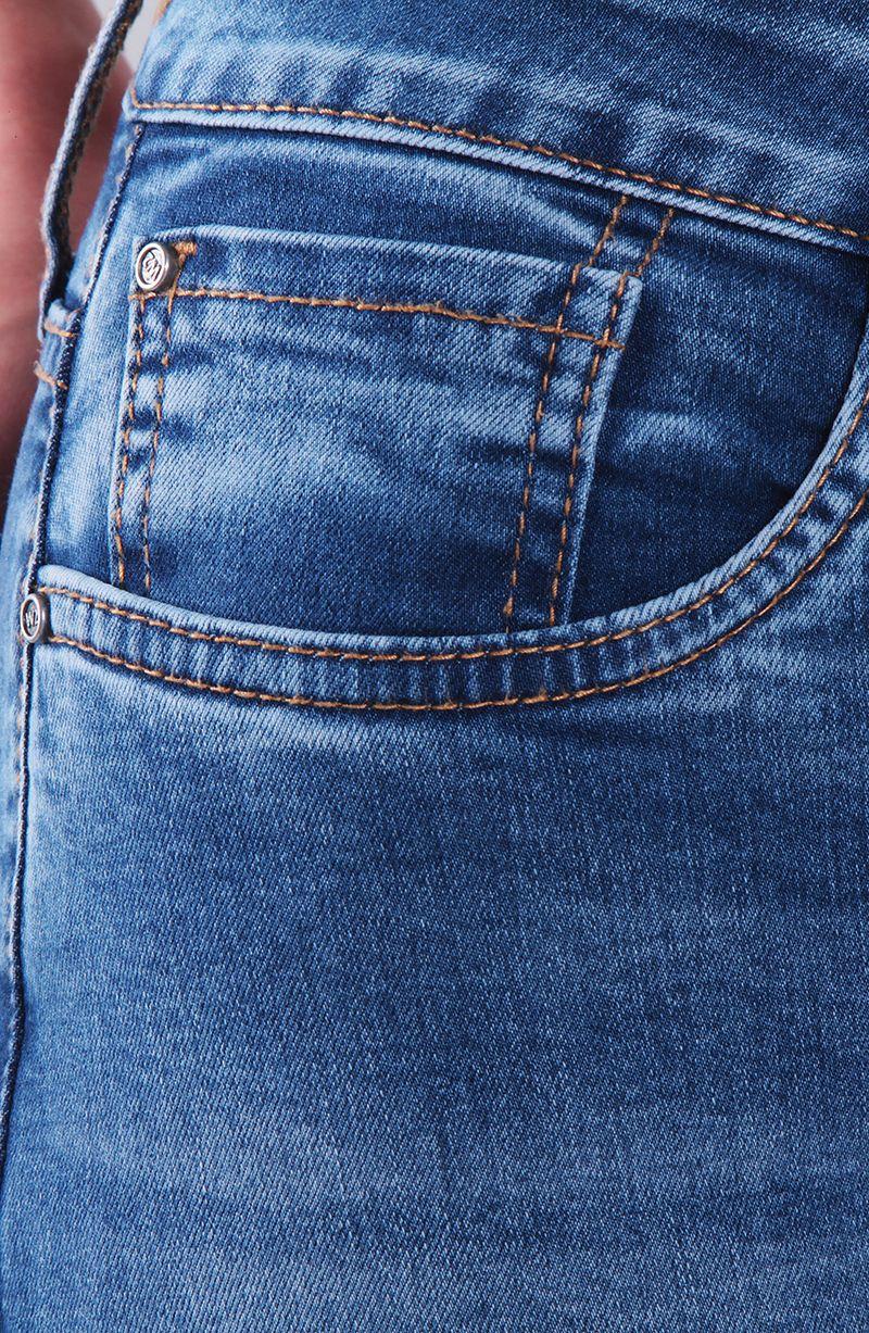 Jeans Recto Tiro Alto Pretina Basica Un Boton-8