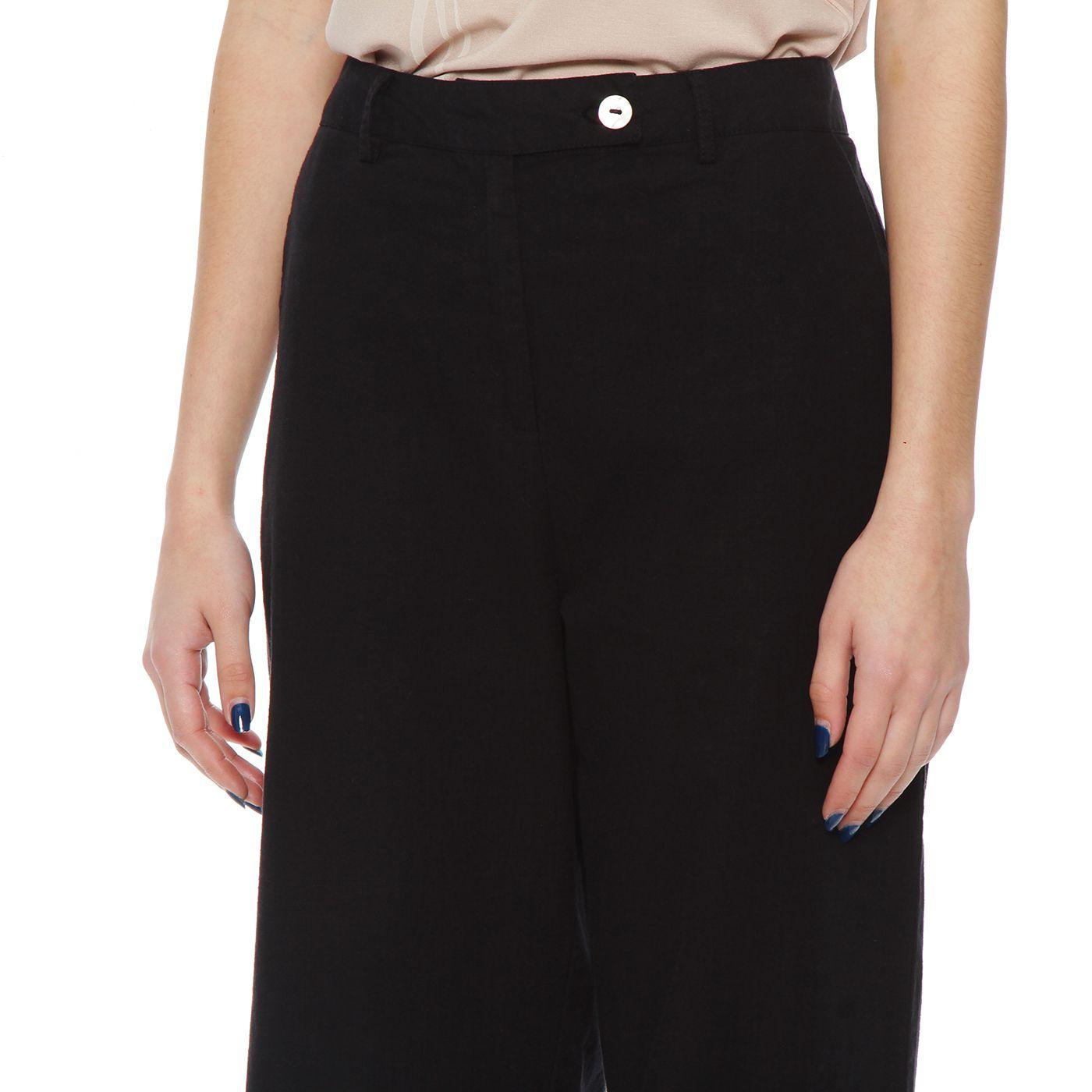 Pantalon Recto  Tiro Alto  Pretina Basica-2